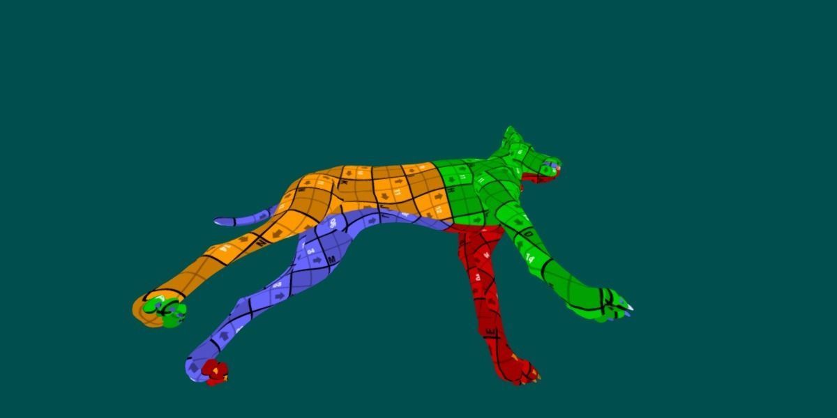 Great Dane Dog 3D model_5