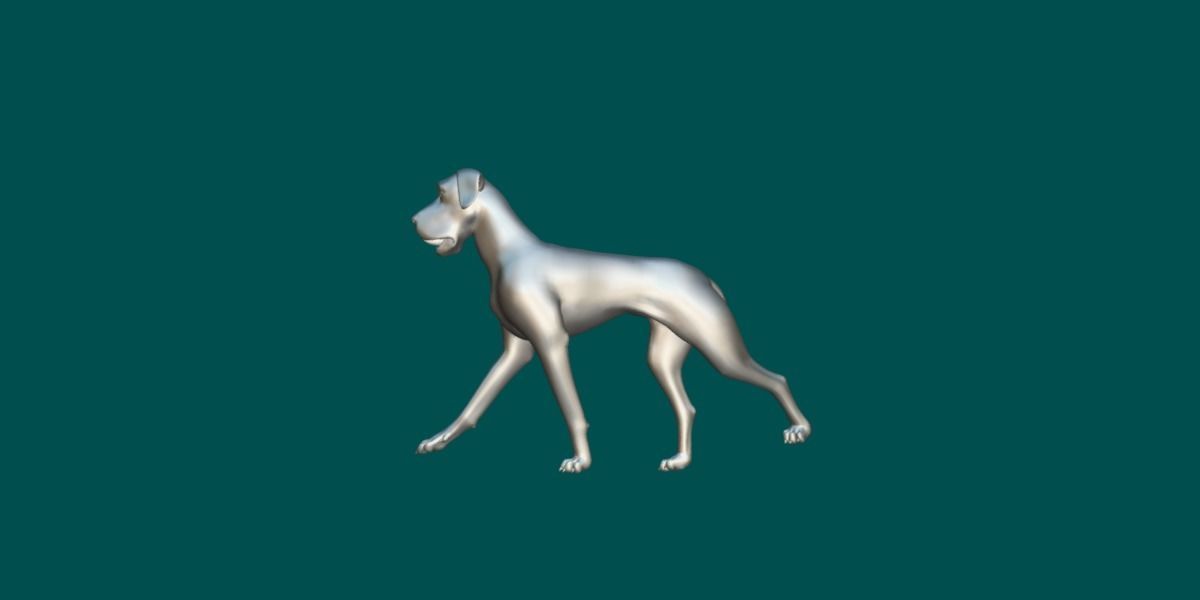 Great Dane Dog 3D model_10
