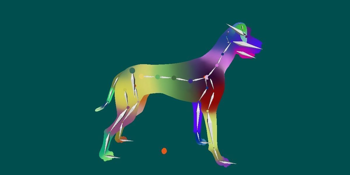 Great Dane Dog 3D model_6