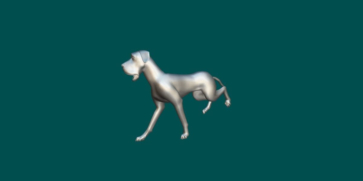 Great Dane Dog 3D model_11