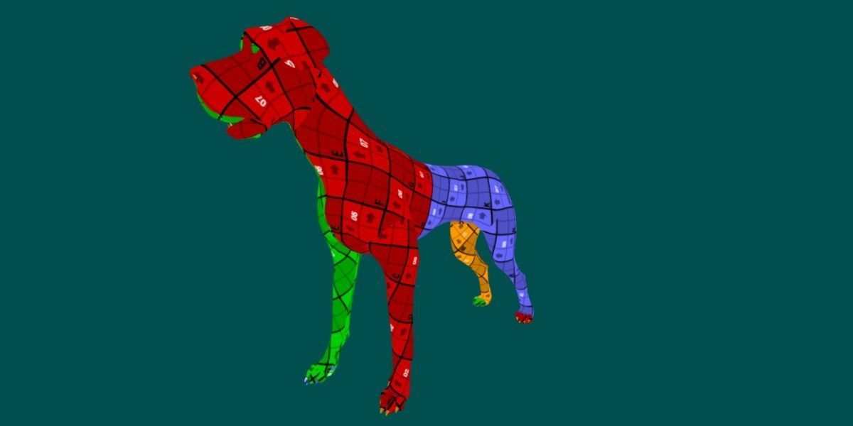 Great Dane Dog 3D model_4