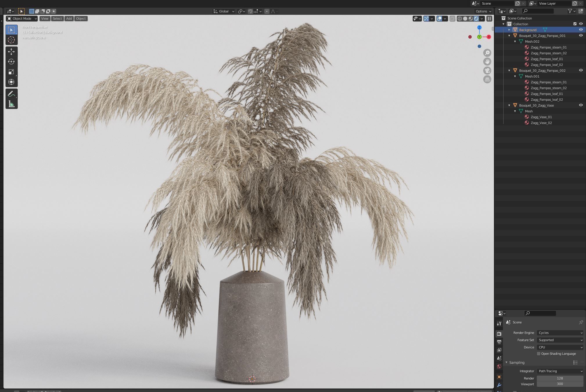 Bouquet 30 3D model_5