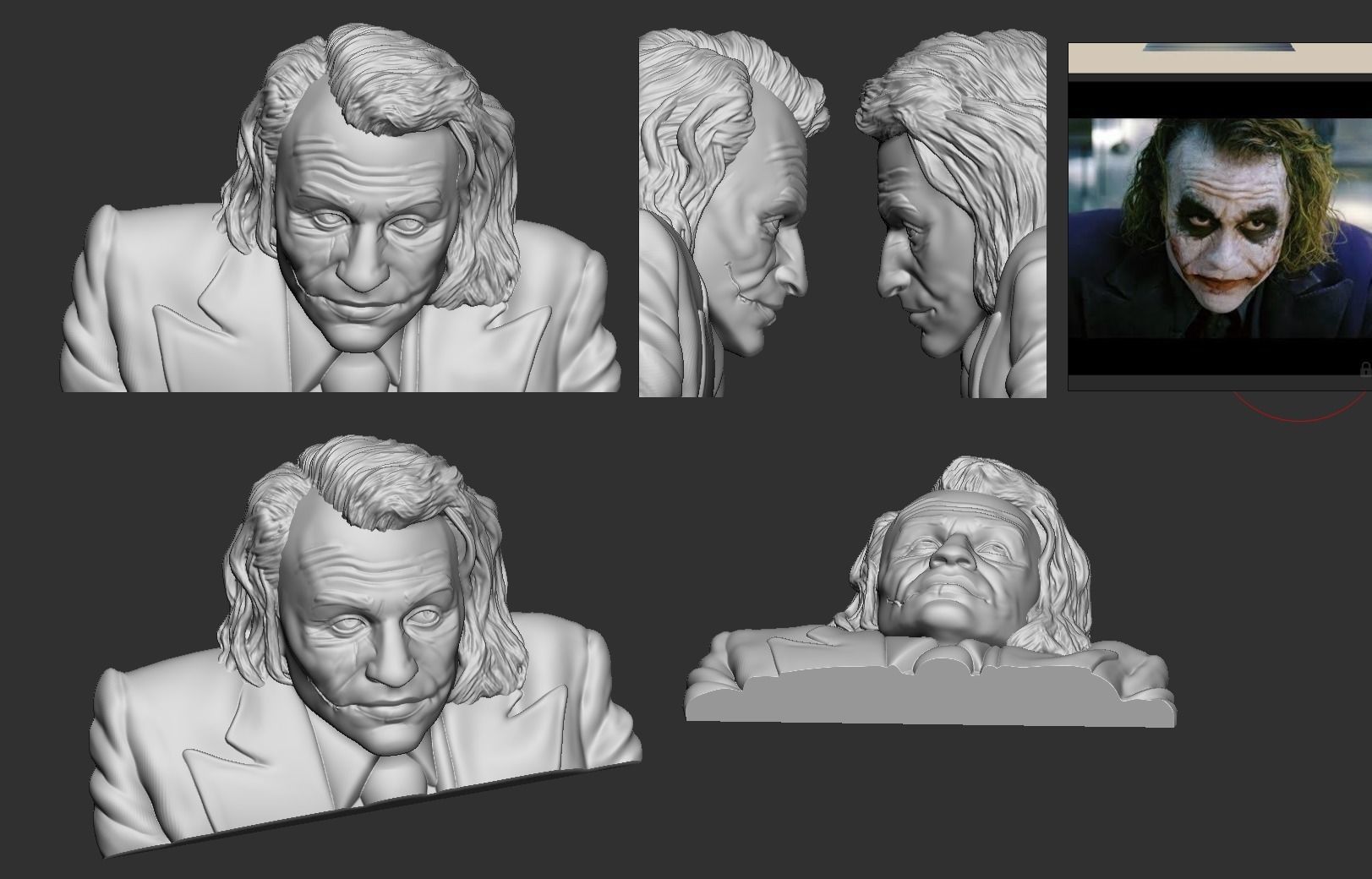 Joker face 3d model 3D print model_1