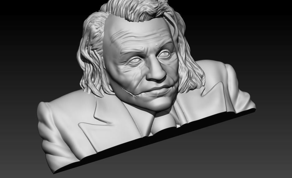 Joker face 3d model 3D print model_3