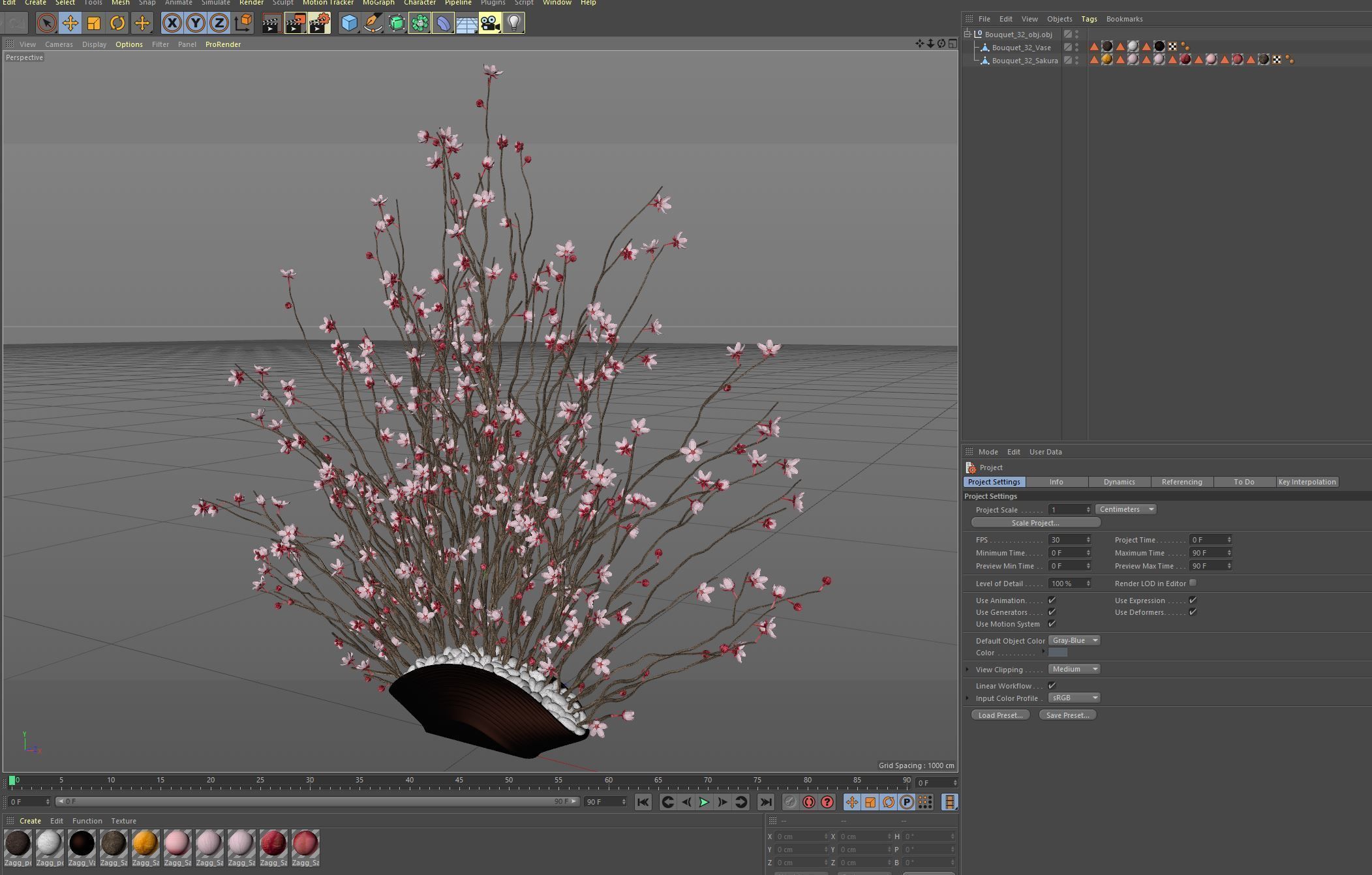 Bouquet 32 3D model_7