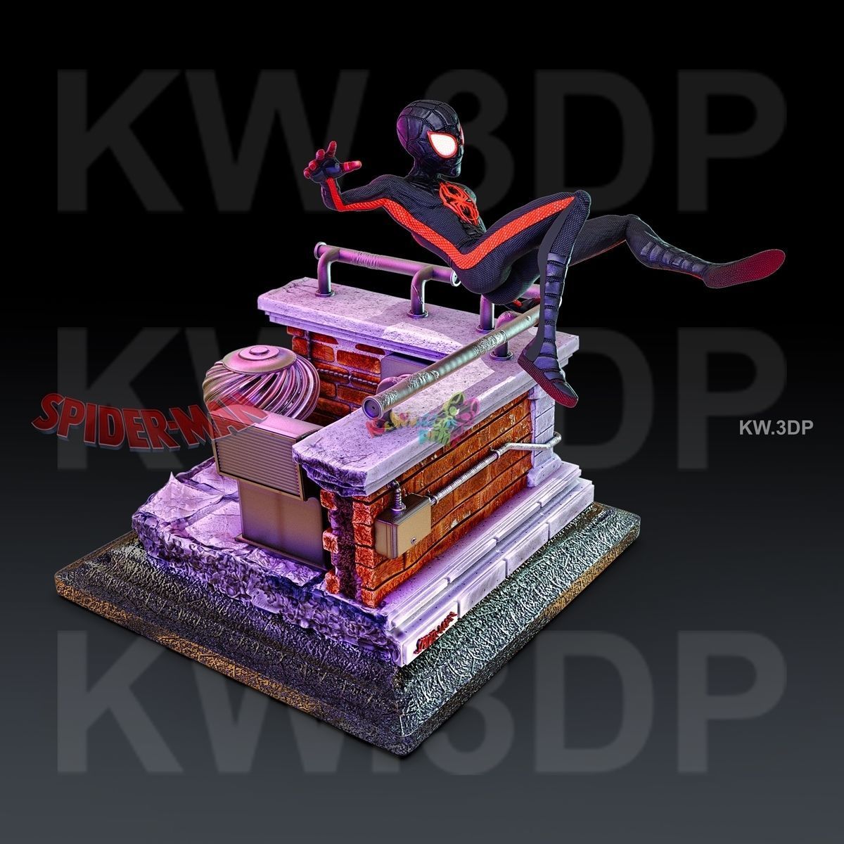 Spiderman Mails Morales 3D print model_4