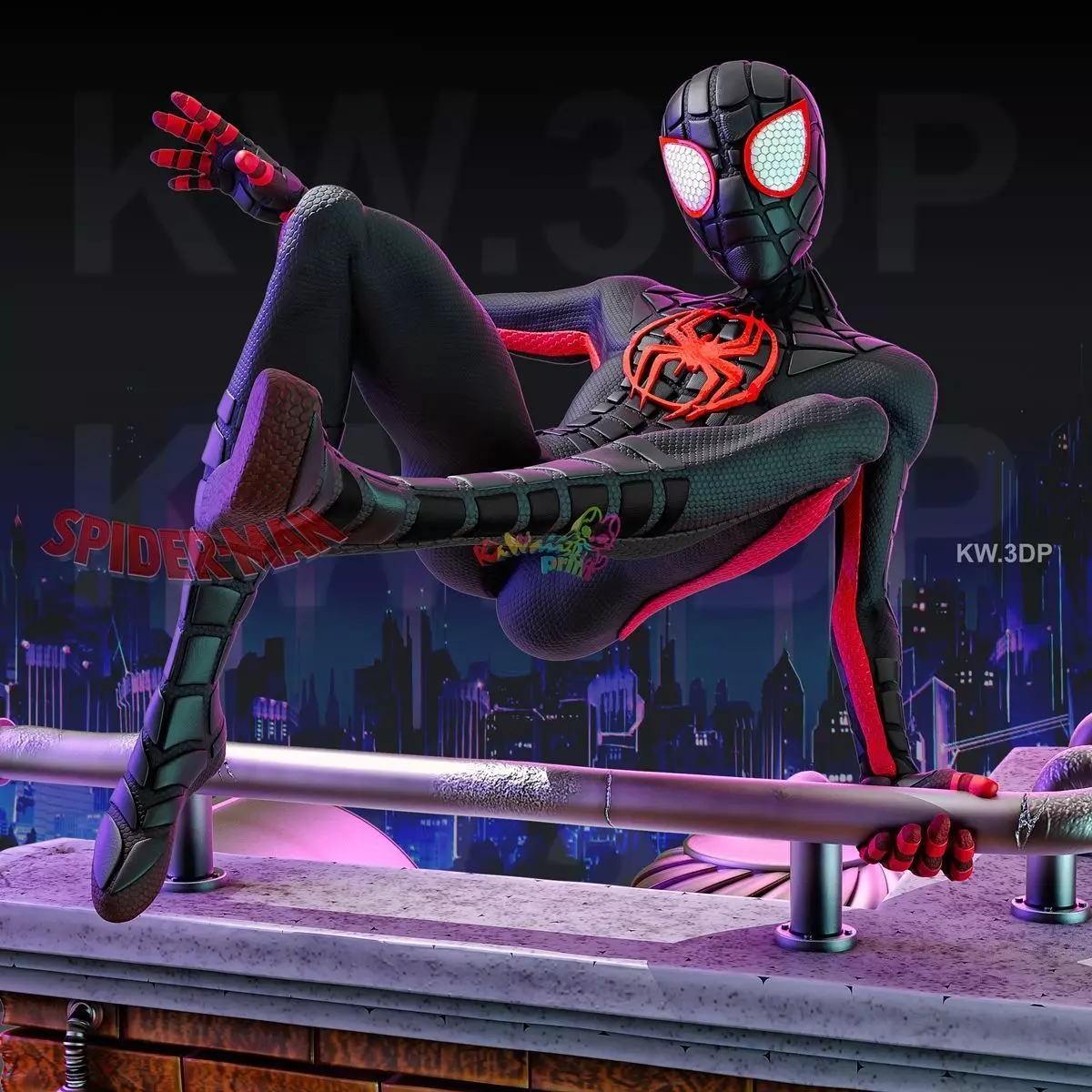 Spiderman Mails Morales 3D print model_0