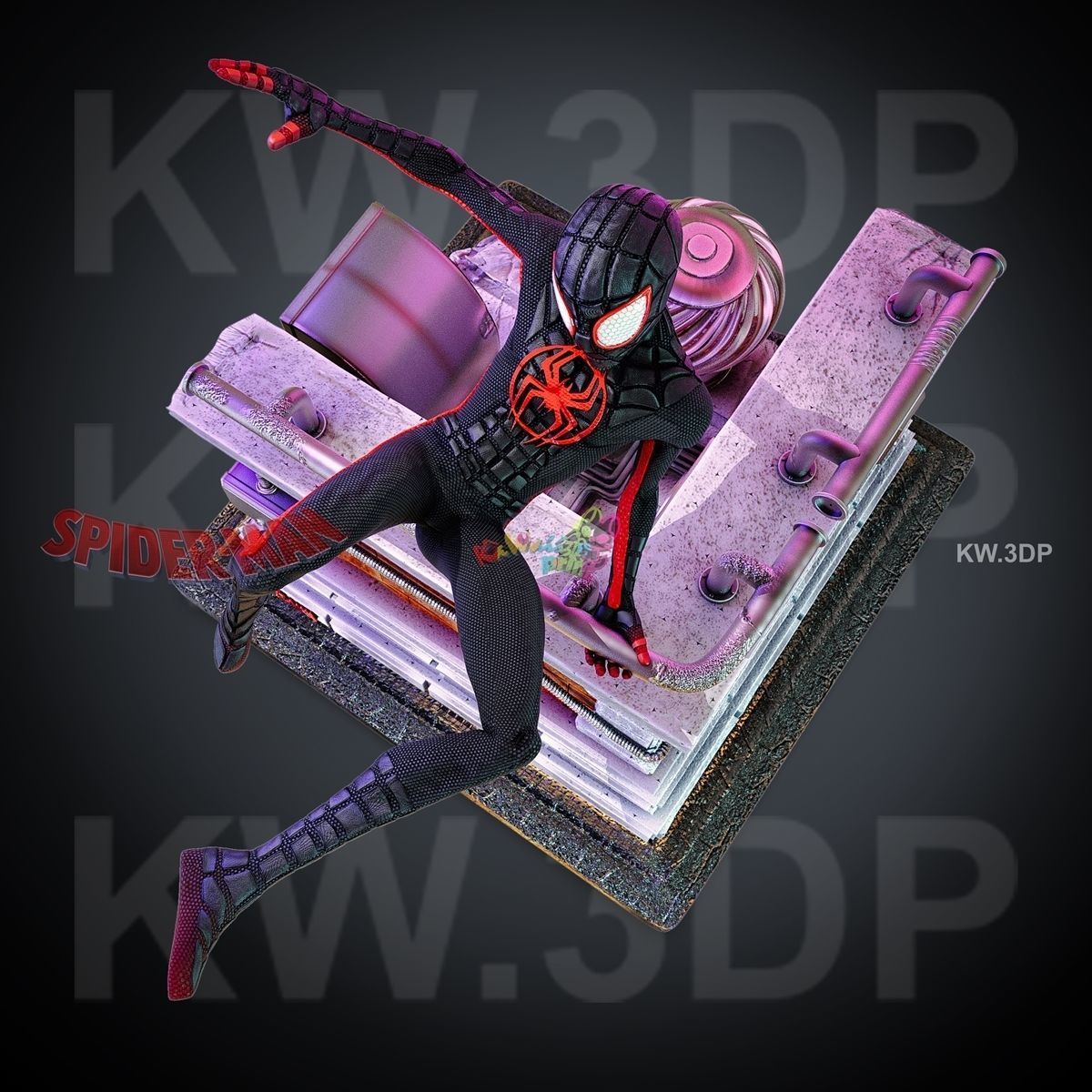 Spiderman Mails Morales 3D print model_6