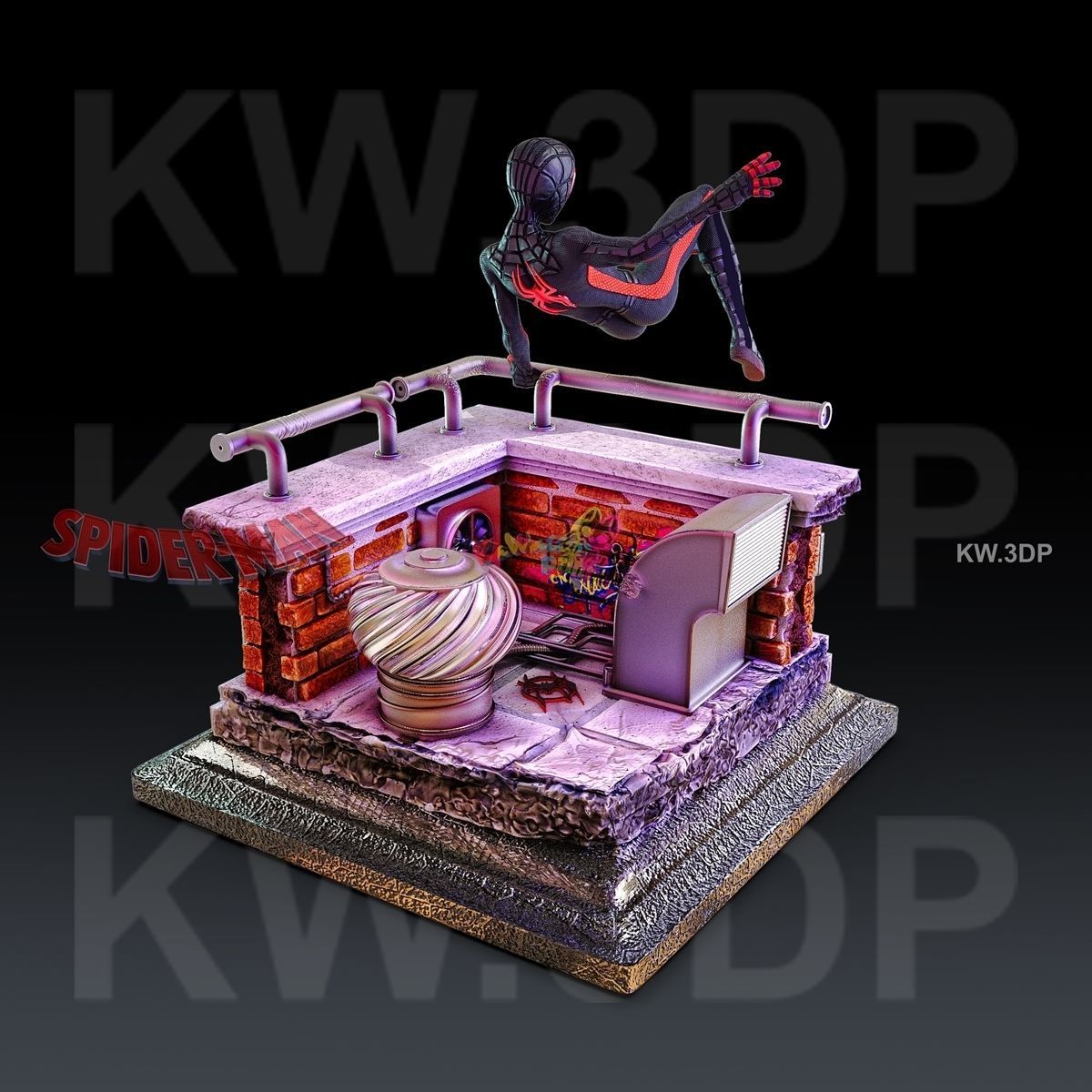 Spiderman Mails Morales 3D print model_3