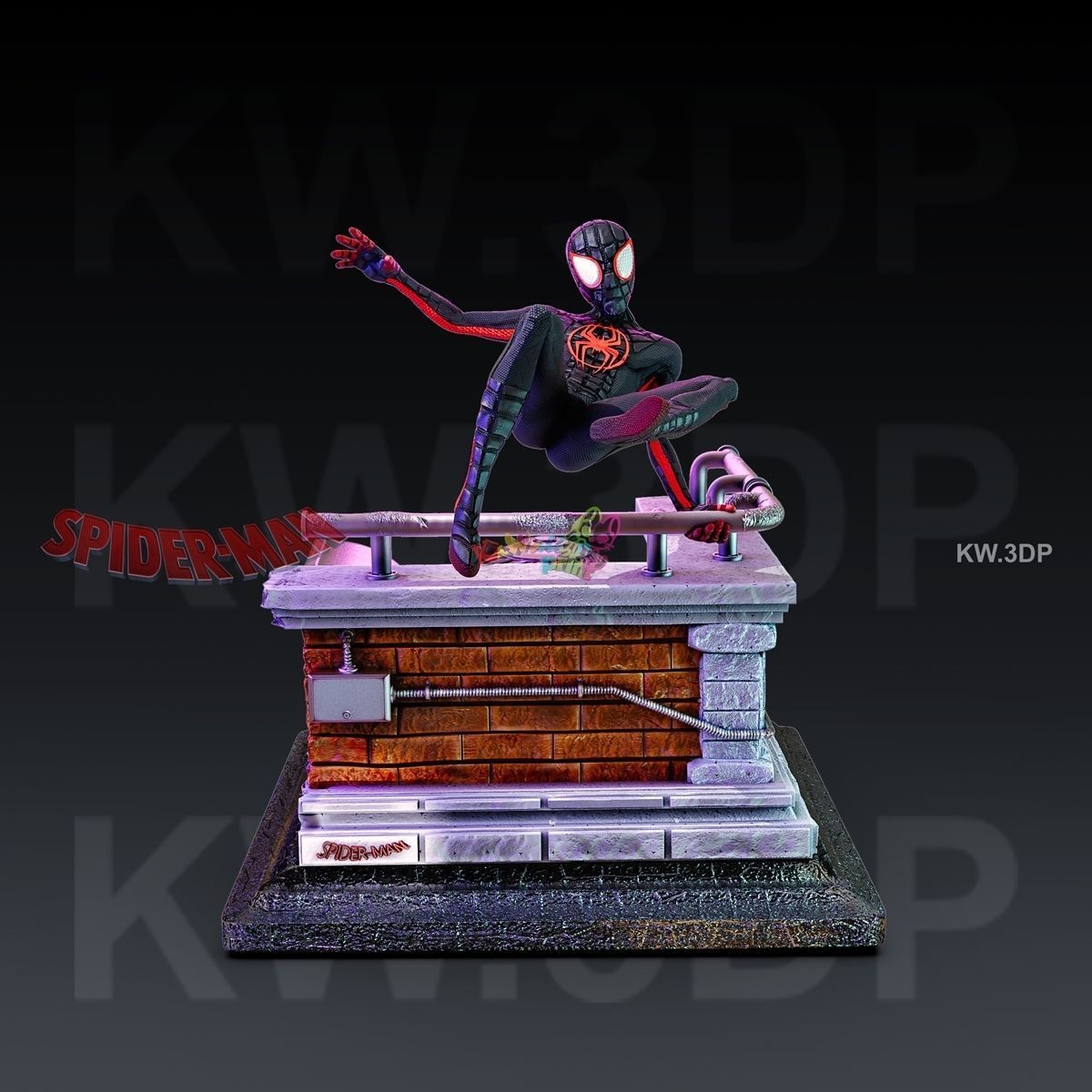 Spiderman Mails Morales 3D print model_5