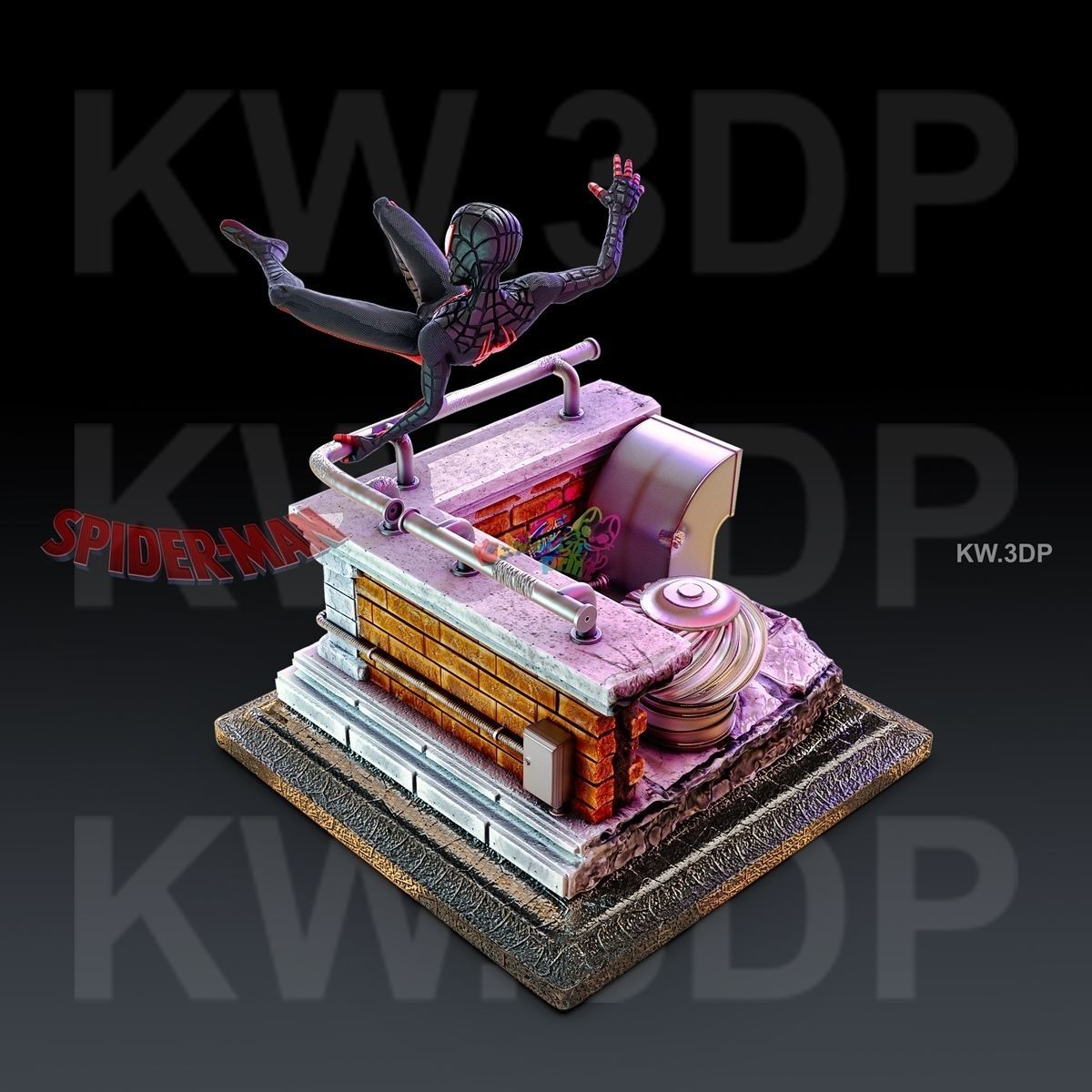 Spiderman Mails Morales 3D print model_2