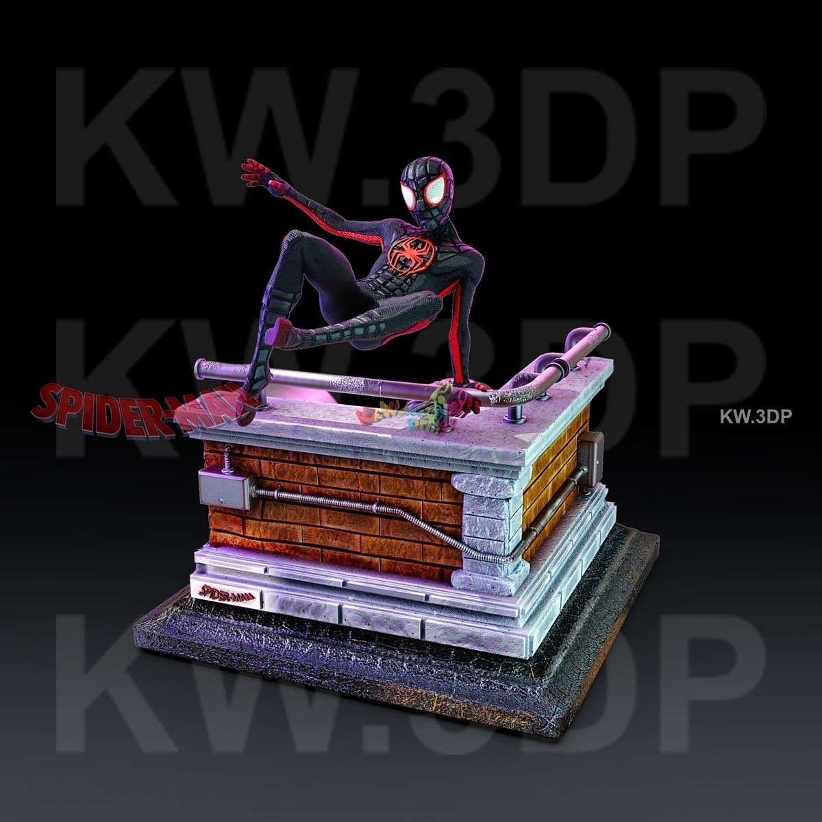 Spiderman Mails Morales 3D print model_1