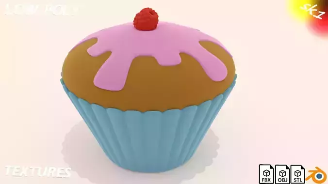 Raspberry cupcake