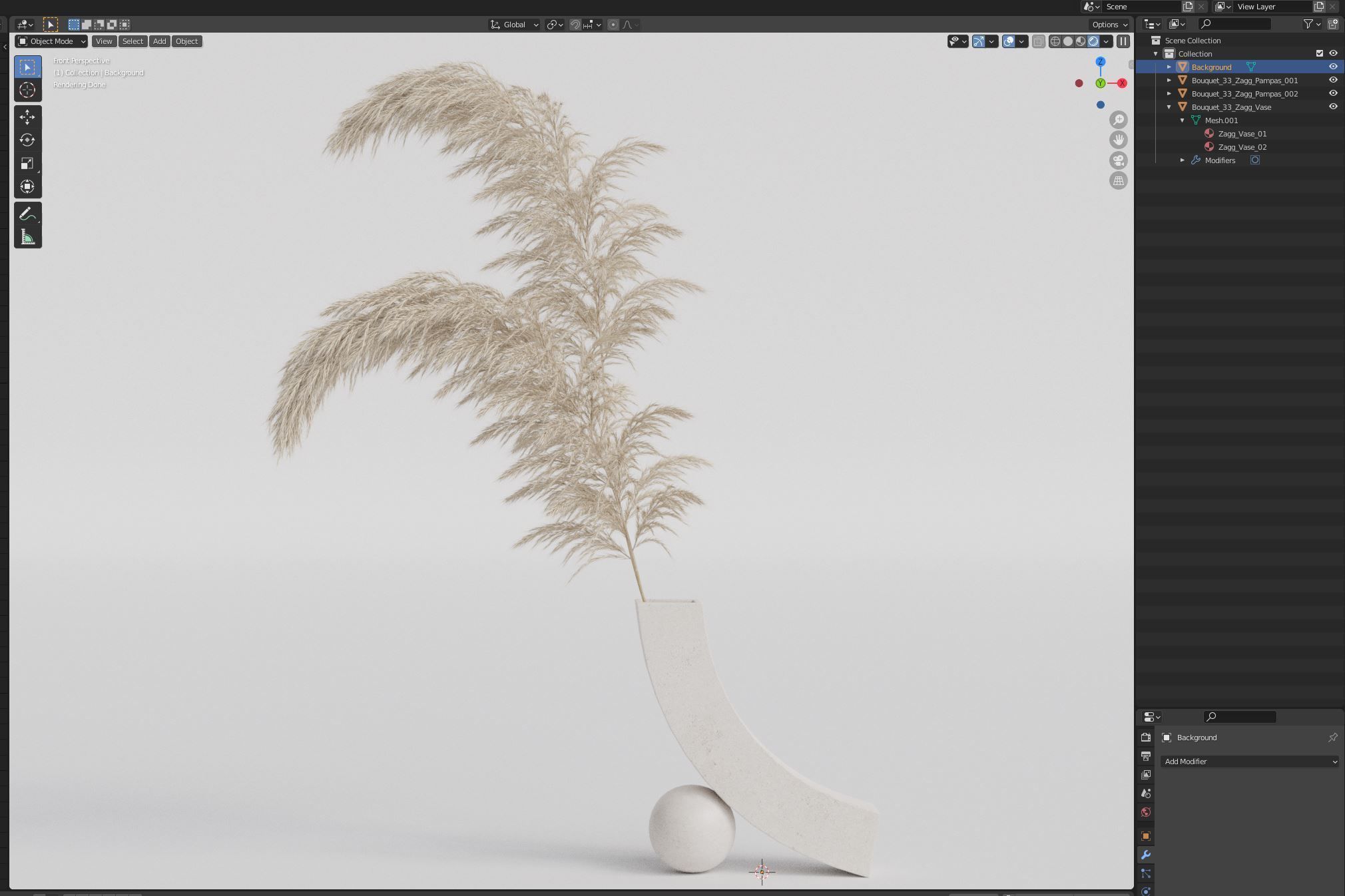 Bouquet 33 3D model_6