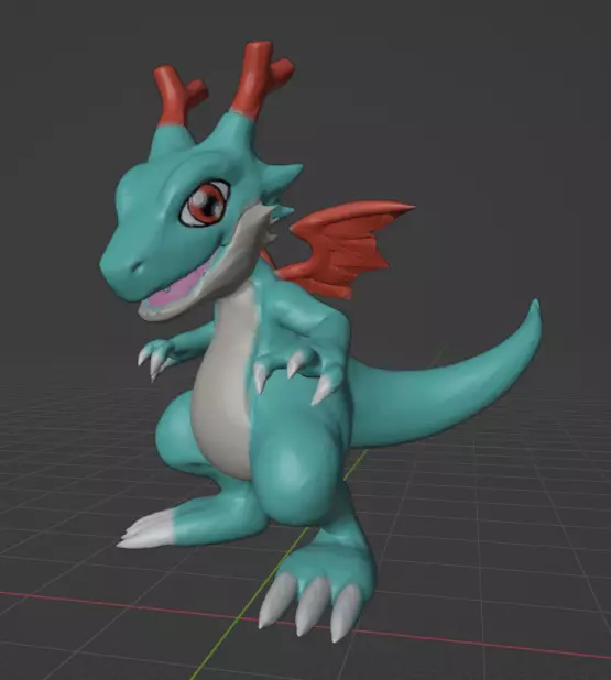 dracomon  3D print model_0