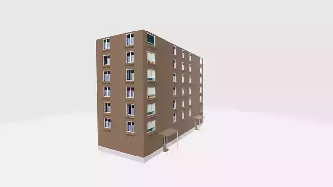 Big storey block 3d model