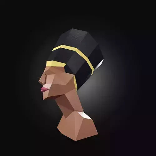Nifertiti paper craft metal work
