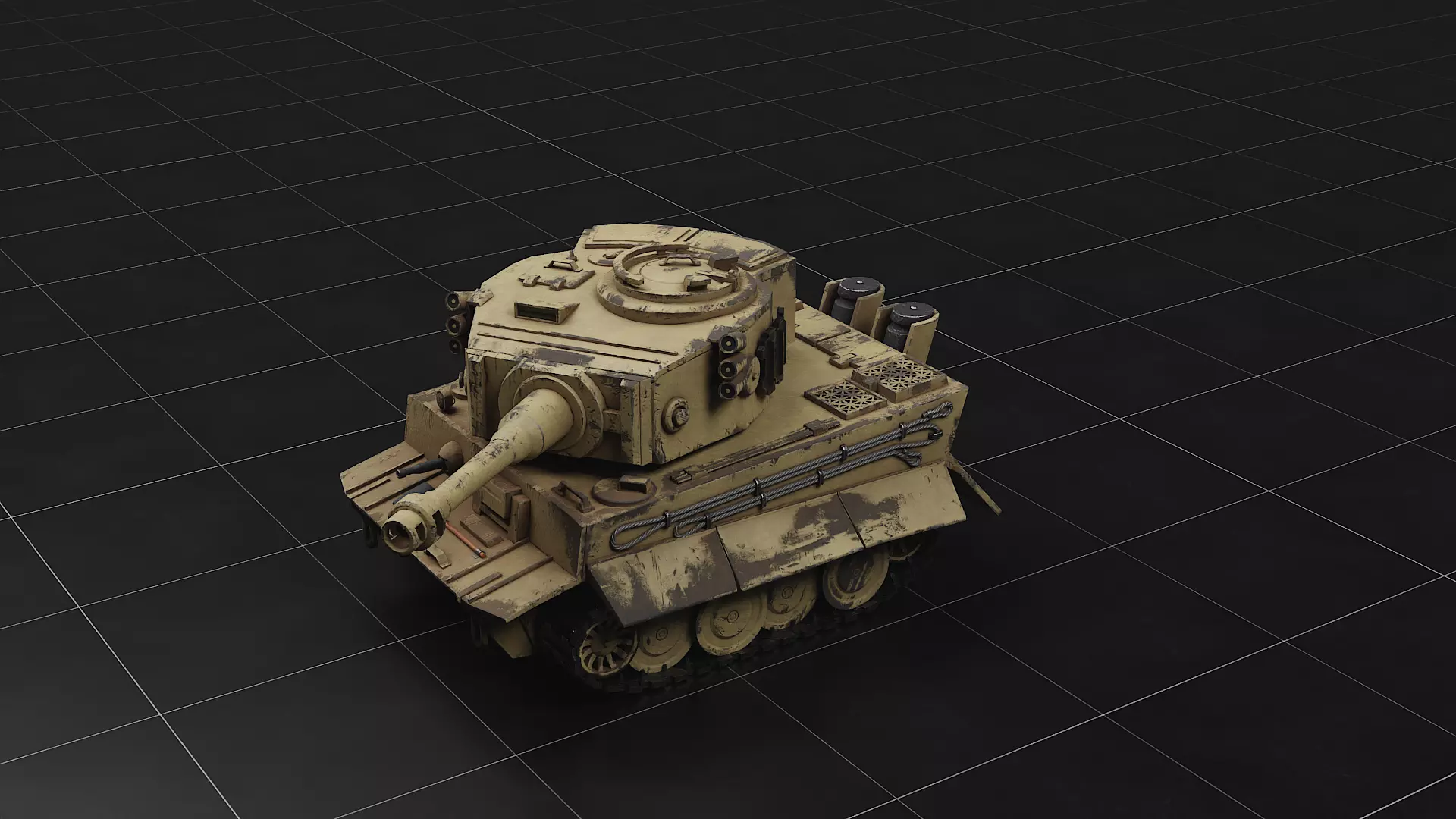 Tiger 1 - German Tank 3D model
