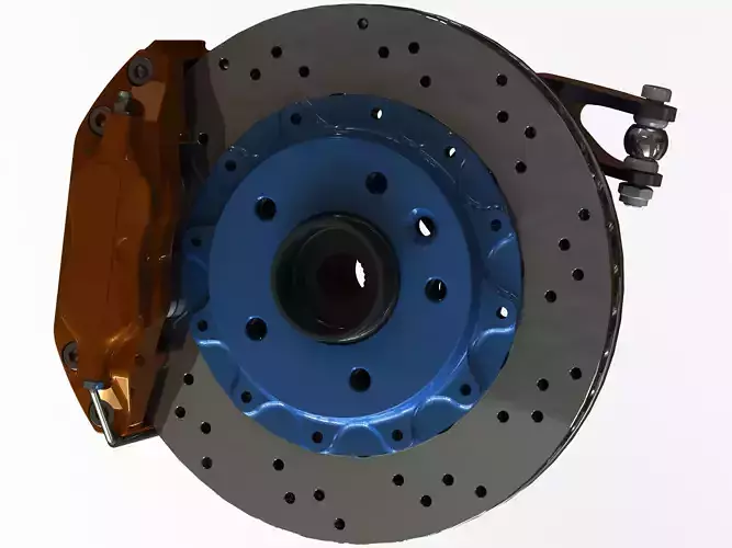 Vehicle Brake System Mechanism 3D model
