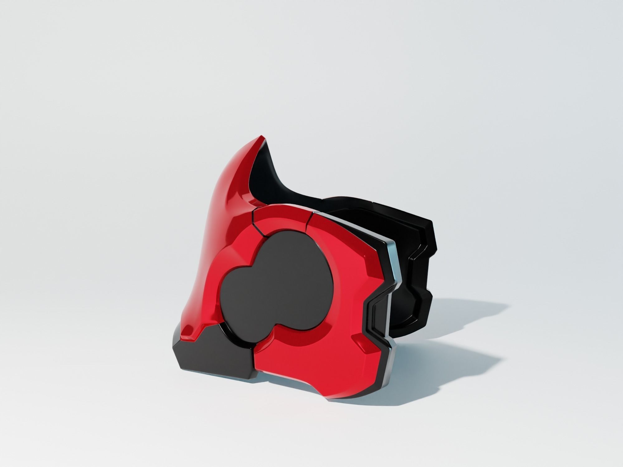 Red Hood  Mask Helmet Cosplay STL 3D Print file halfmask 3D print model_6