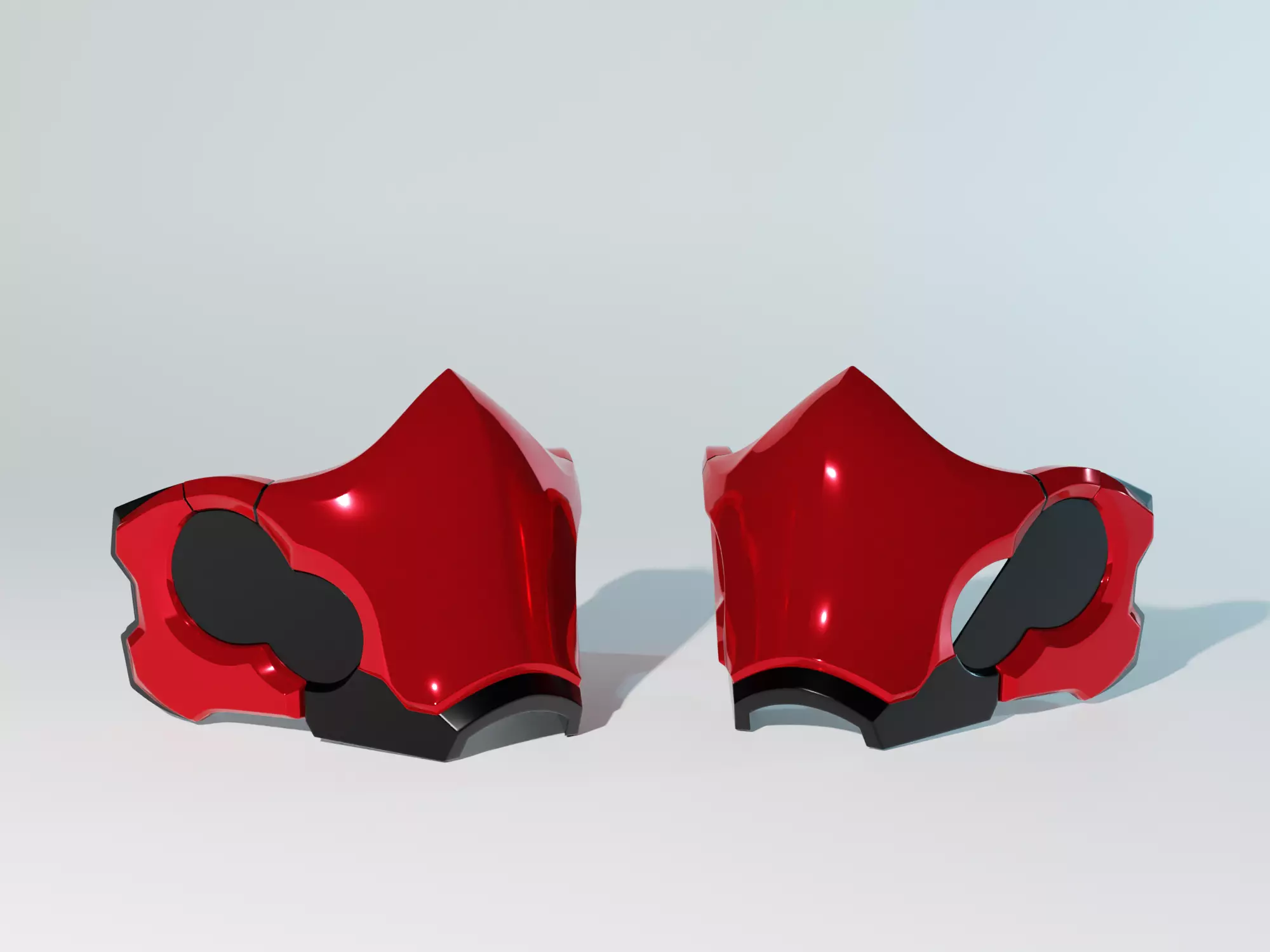 Red Hood  Mask Helmet Cosplay STL 3D Print file halfmask 3D print model_0