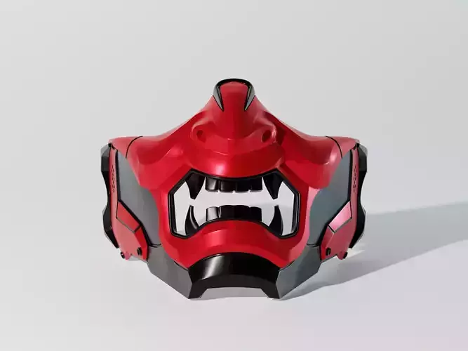 Red Hood  Mask Cosplay STL 3D Print file redronin halfmask