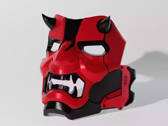Red Hood  Mask Helmet Cosplay STL 3D Print file Red Ronin 3D print model