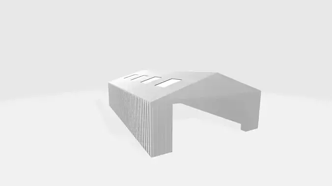 Airport hangar 3d model