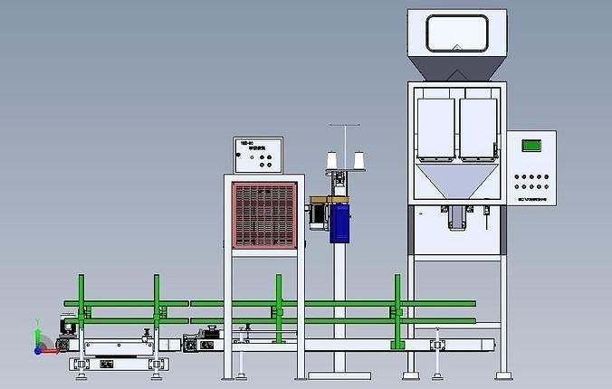 Sorting and Quantitative Packaging Machine 3D model