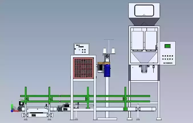 Sorting and Quantitative Packaging Machine 3D model