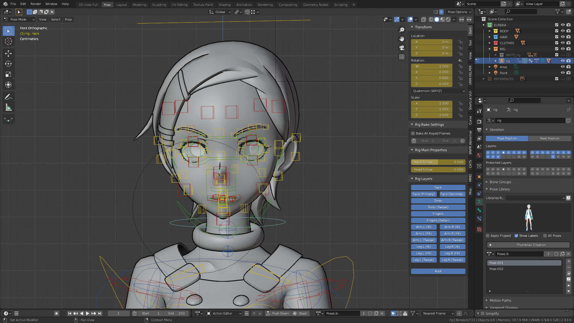 Eureka - Eureka Seven - 3D Model Blender Low-poly 3D model_13