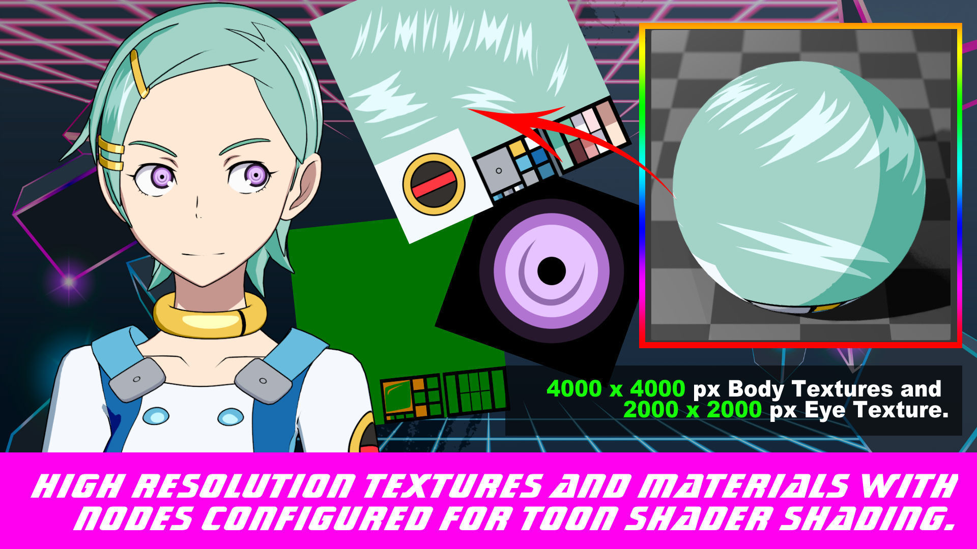 Eureka - Eureka Seven - 3D Model Blender Low-poly 3D model_4