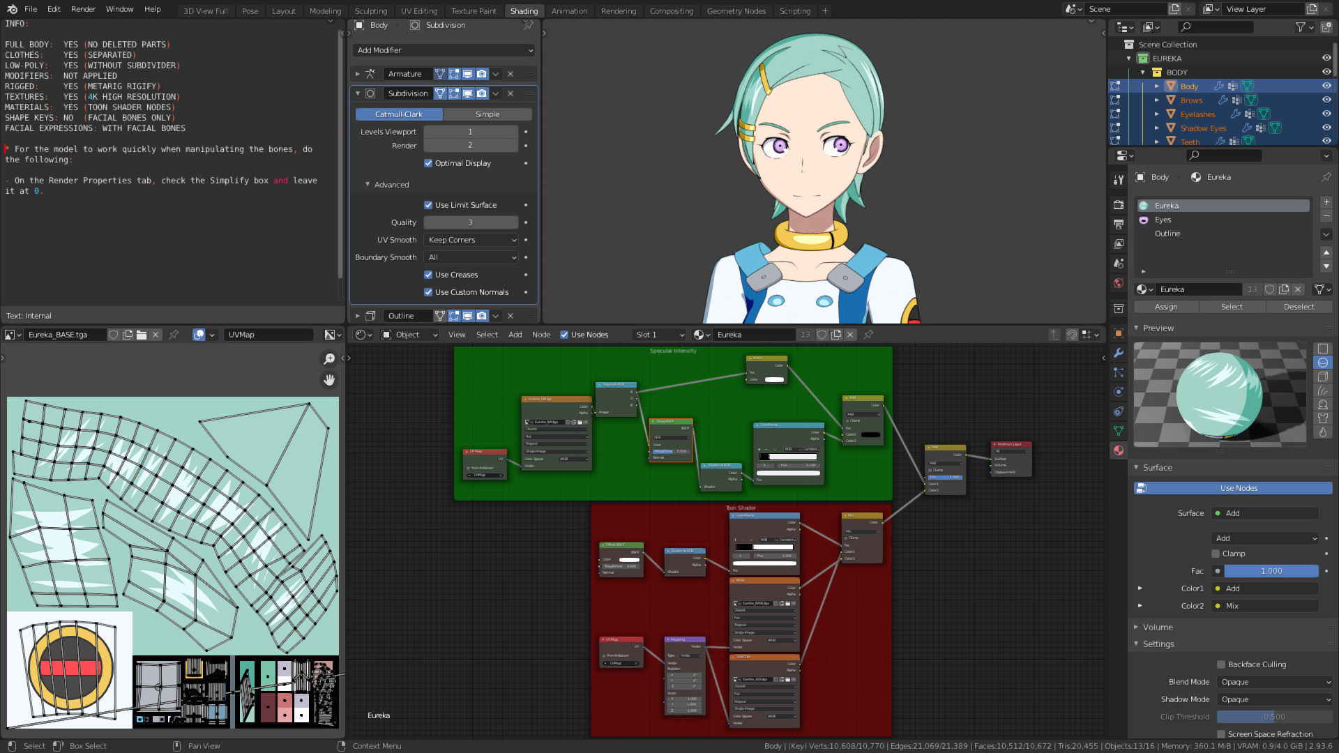 Eureka - Eureka Seven - 3D Model Blender Low-poly 3D model_14