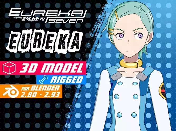 Eureka - Eureka Seven - 3D Model Blender Low-poly 3D model