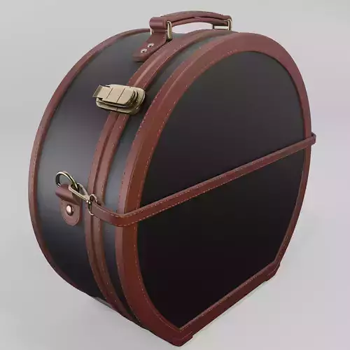 Steamline Diplomat Black Hatbox Large 3D model