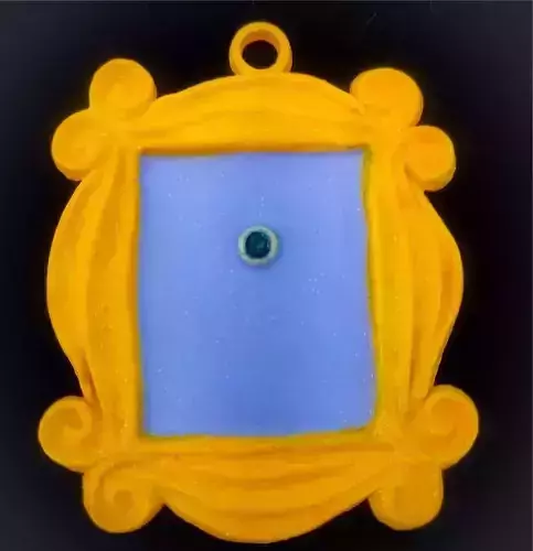Yellow Frame - Friends - keychain 3D print model