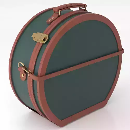 Steamline Diplomat Hunter Green Hatbox Large