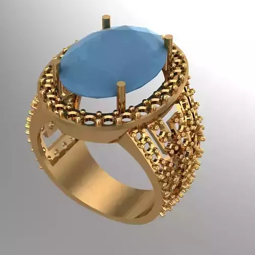 Diamond Ring Jewellery for Women 3D print model