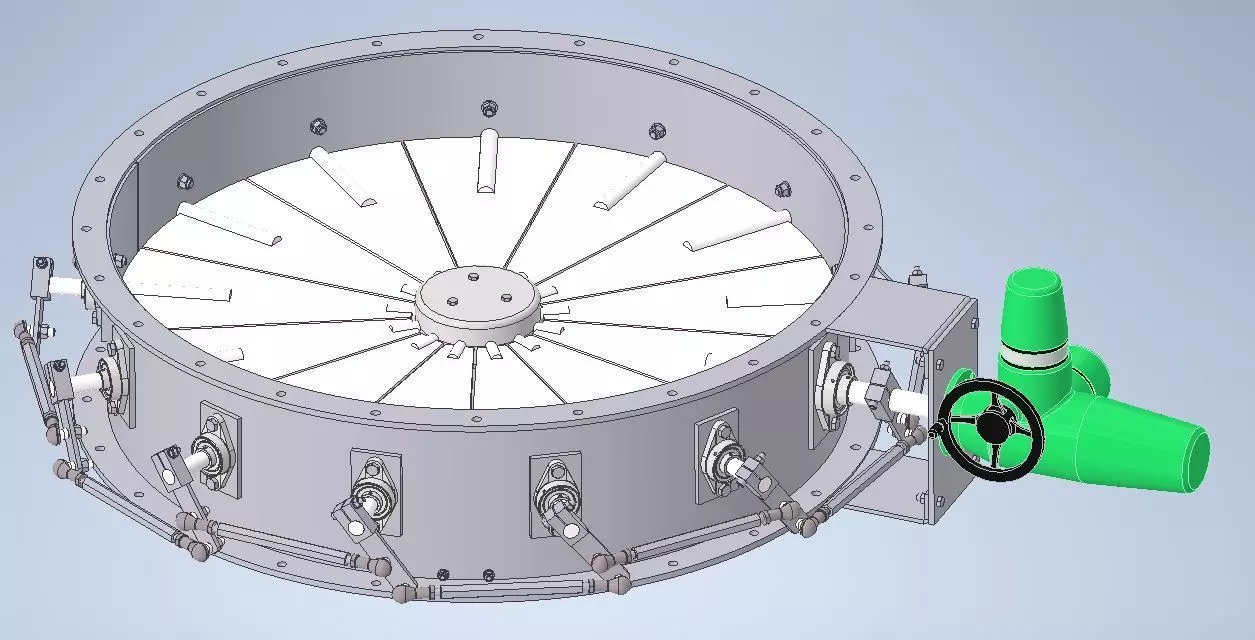 Petal type damper Free 3D model_0