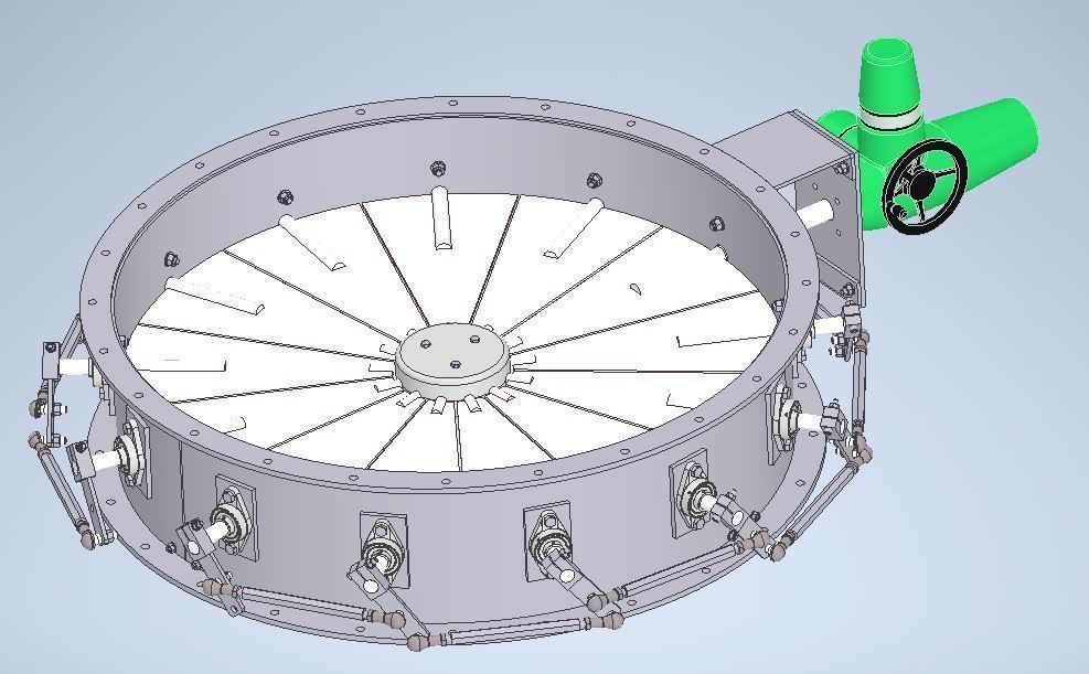 Petal type damper Free 3D model_1