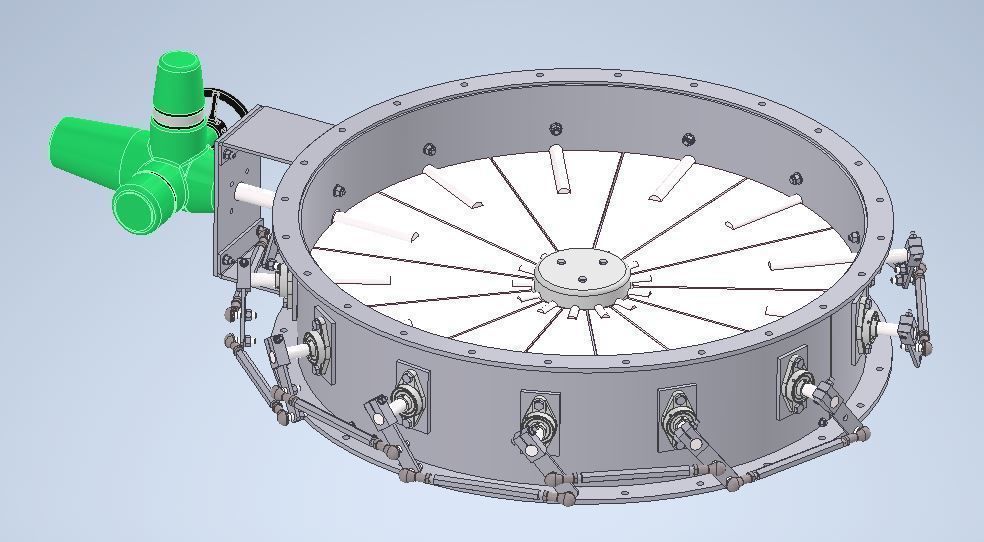 Petal type damper Free 3D model_2