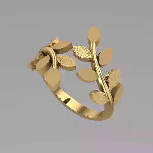 Leave Ring 3D print model
