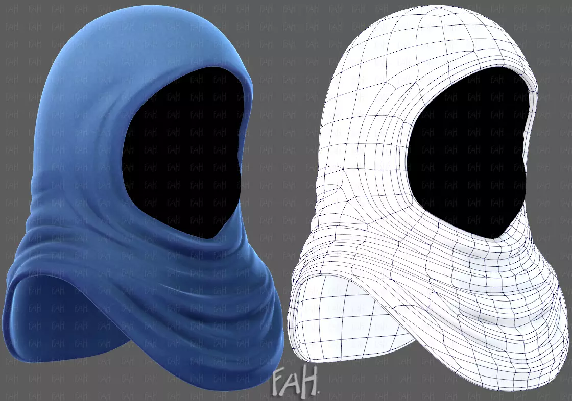 Cap V57 Low-poly 3D model