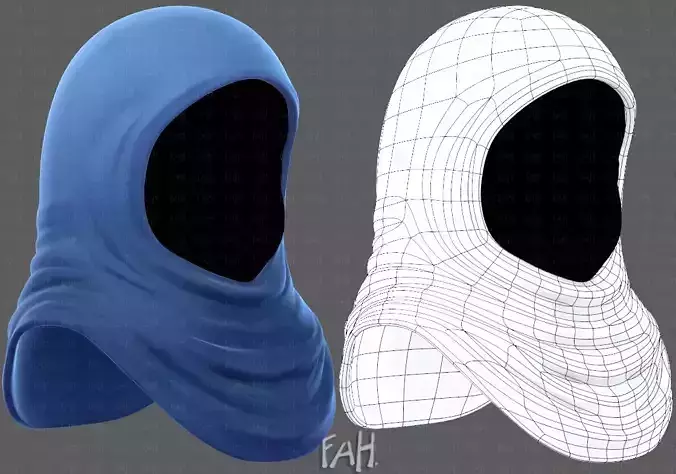 Cap V57 Low-poly 3D model