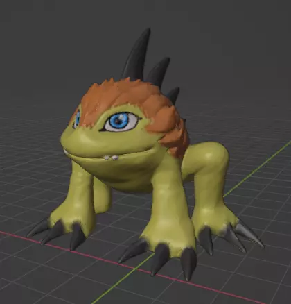 gizamon  3D print model_0