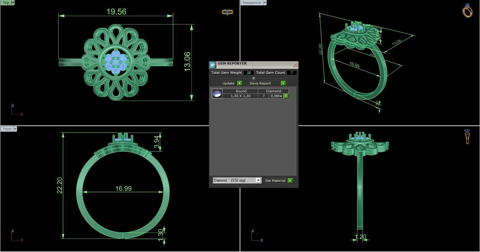 Minimalist Ring 719 3D print model_8