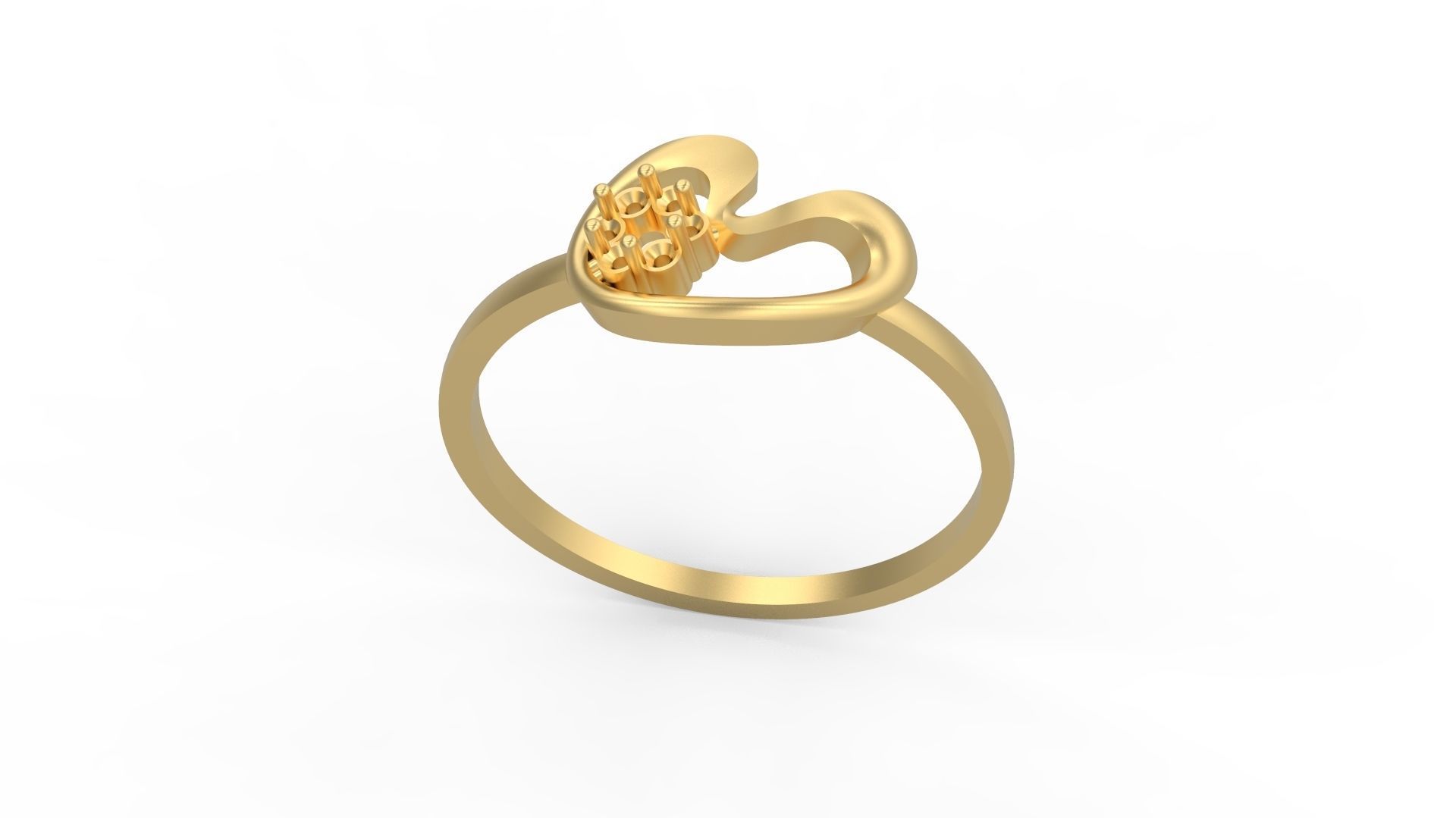 Minimalist Ring 729 3D print model_3