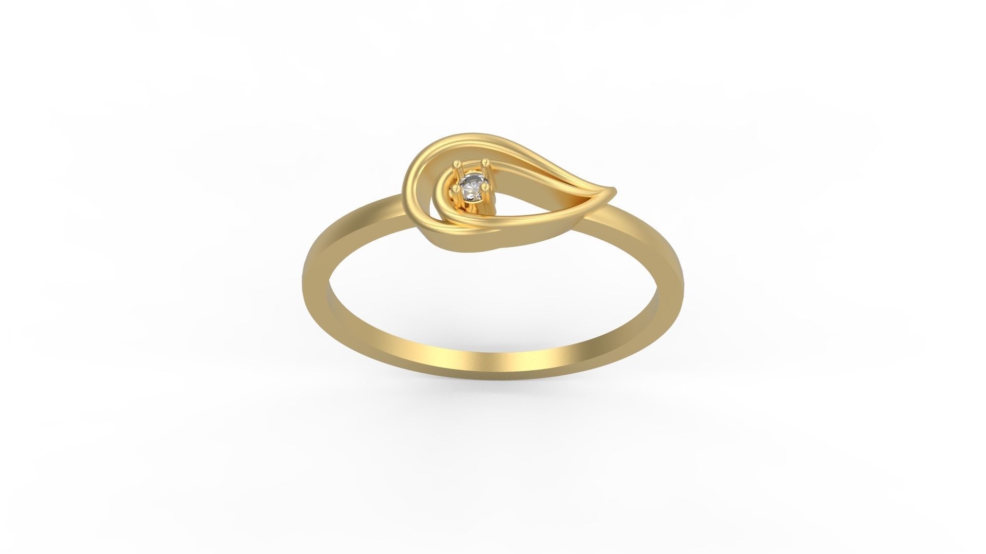 Minimalist Ring 744 3D print model_3