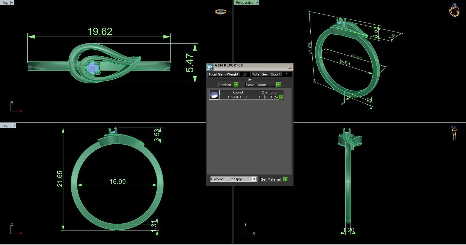 Minimalist Ring 744 3D print model_8