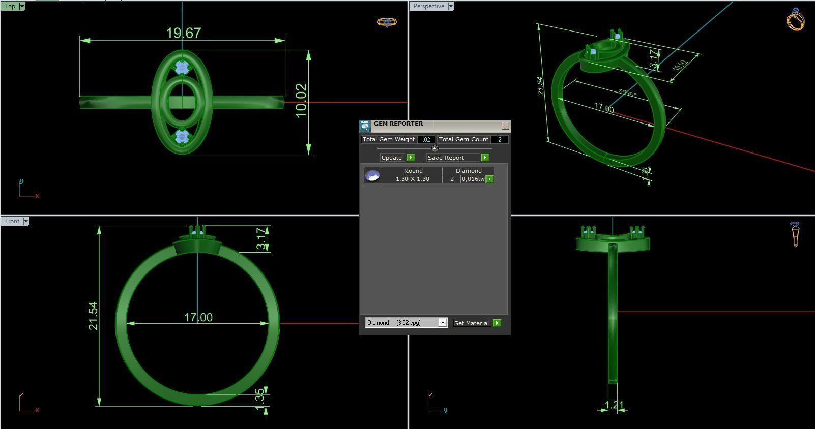 Minimalist Ring 745 3D print model_9